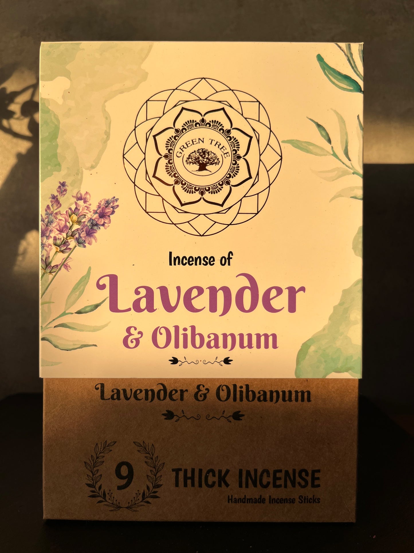 Lavendel & Weihrauch - Handgemachte Räucherstäbchen (9 Stück)